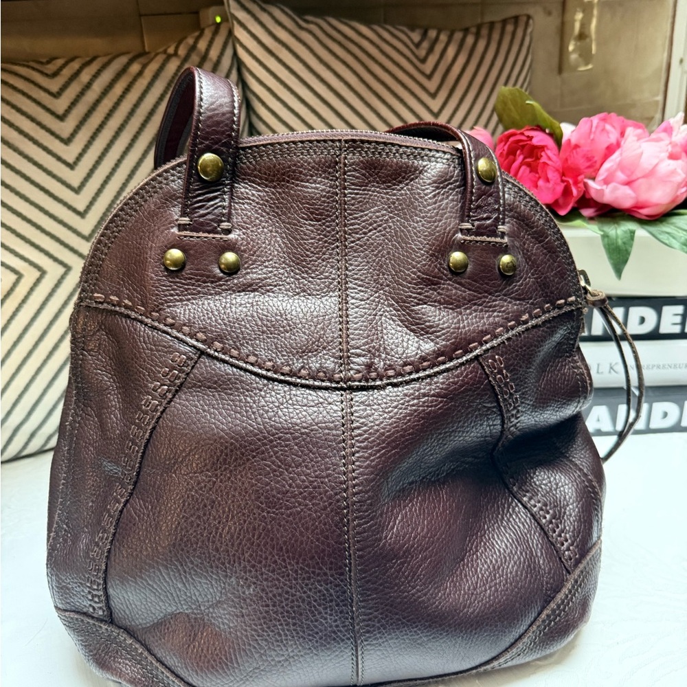 Lucky Brand Vintage Brown Leather Shoulder Bag
